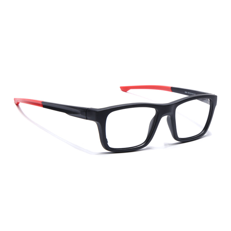 Voyage Active Black Square Eyeglasses for Men & Women - MG5645-C5