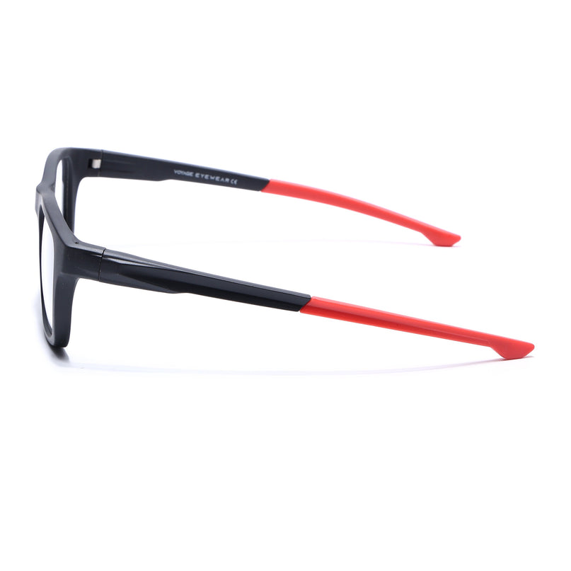 Voyage Active Black Square Eyeglasses for Men & Women - MG5645-C5