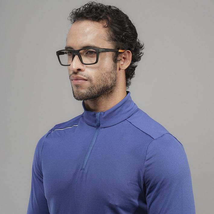 Voyage Active Black Square Eyeglasses for Men & Women - MG5646-C6