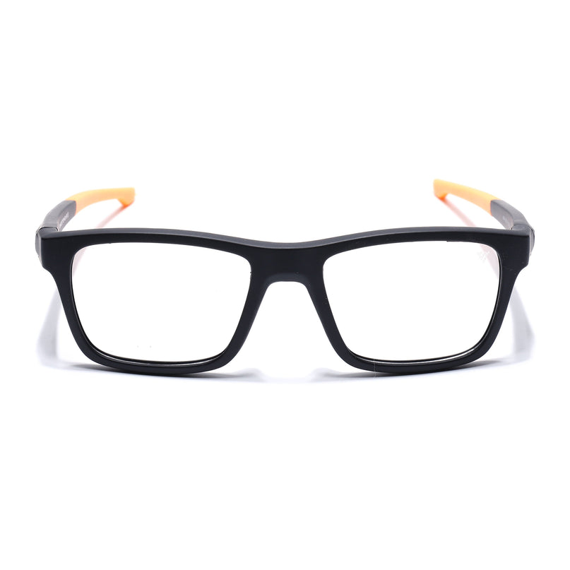 Voyage Active Black Square Eyeglasses for Men & Women - MG5646-C6