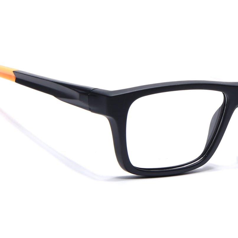 Voyage Active Black Square Eyeglasses for Men & Women - MG5646-C6