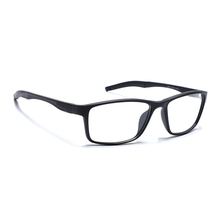 Voyage Active Black Rectangle Eyeglasses for Men & Women - MG5647-C1