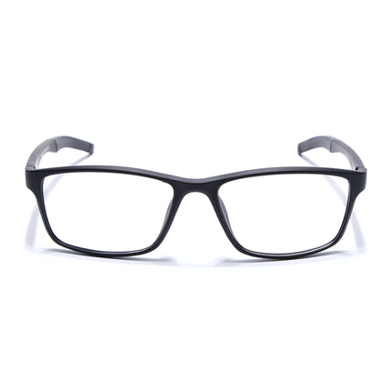 Voyage Active Black Rectangle Eyeglasses for Men & Women - MG5647-C1