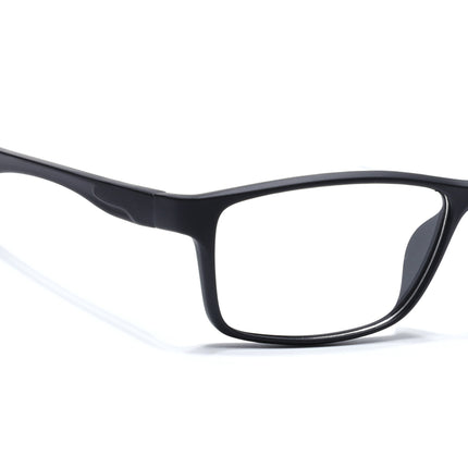 Voyage Active Black Rectangle Eyeglasses for Men & Women - MG5647-C1