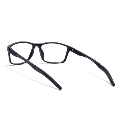 Voyage Active Black Rectangle Eyeglasses for Men & Women - MG5647-C1