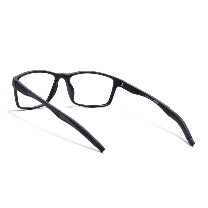 Voyage Active Black Rectangle Eyeglasses for Men & Women - MG5647-C1