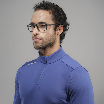 Voyage Active Black Rectangle Eyeglasses for Men & Women - MG5648-C2