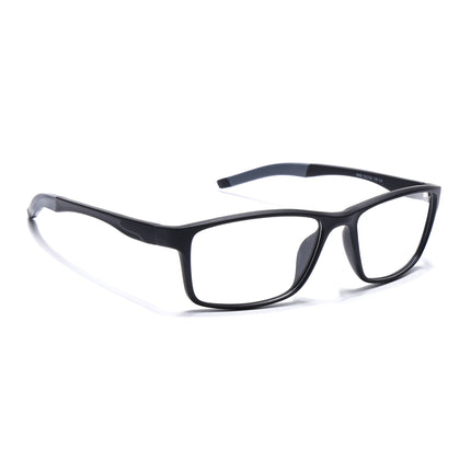 Voyage Active Black Rectangle Eyeglasses for Men & Women - MG5648-C2