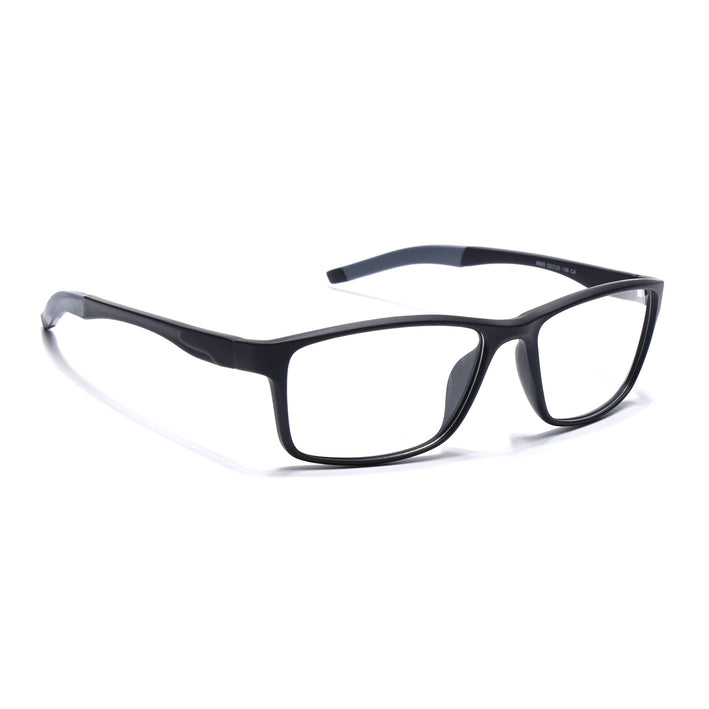 Voyage Active Black Rectangle Eyeglasses for Men & Women - MG5648-C2