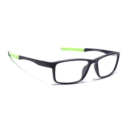 Voyage Active Black Rectangle Eyeglasses for Men & Women - MG5650-C4