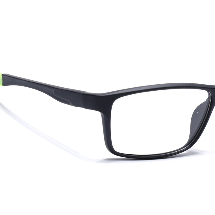 Voyage Active Black Rectangle Eyeglasses for Men & Women - MG5650-C4