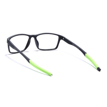 Voyage Active Black Rectangle Eyeglasses for Men & Women - MG5650-C4