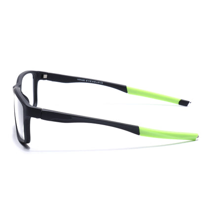 Voyage Active Black Rectangle Eyeglasses for Men & Women - MG5650-C4