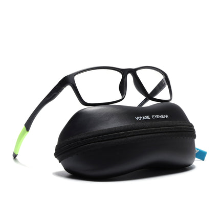 Voyage Active Black Rectangle Eyeglasses for Men & Women - MG5650-C4