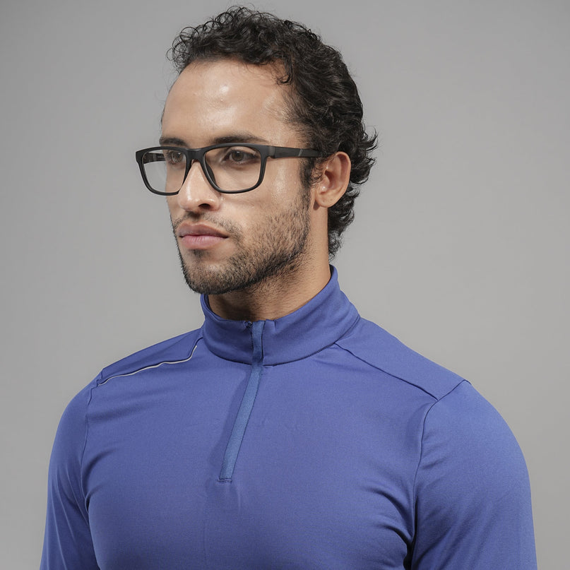 Voyage Active Black Square Eyeglasses for Men & Women - MG5653-C1