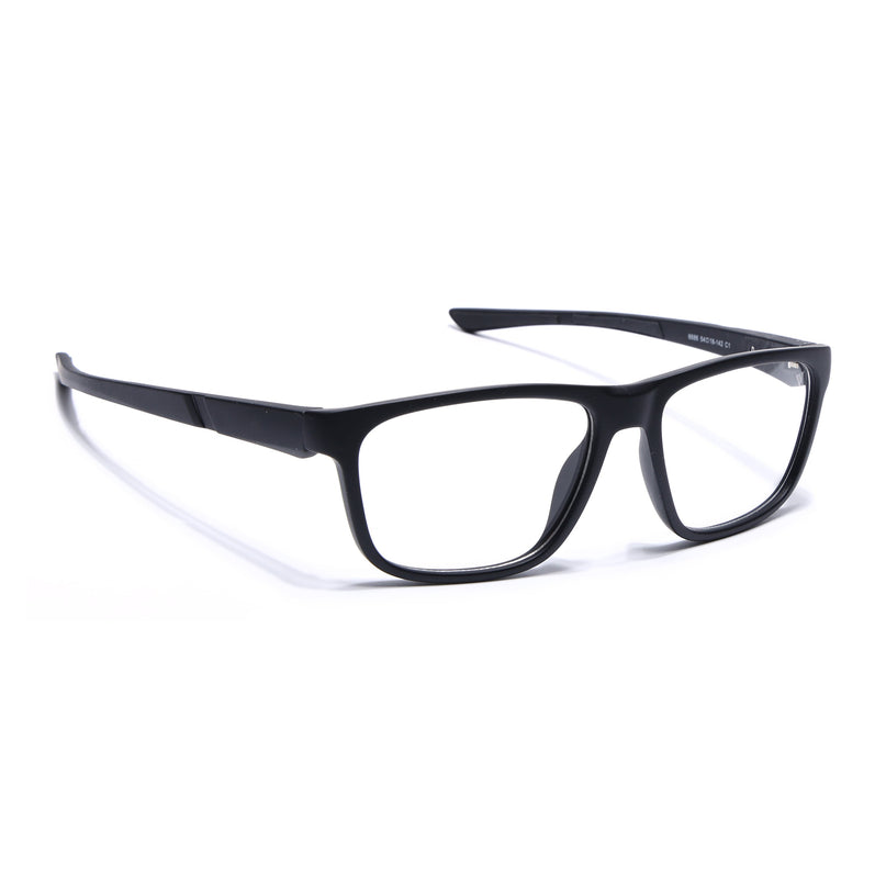 Voyage Active Black Square Eyeglasses for Men & Women - MG5653-C1