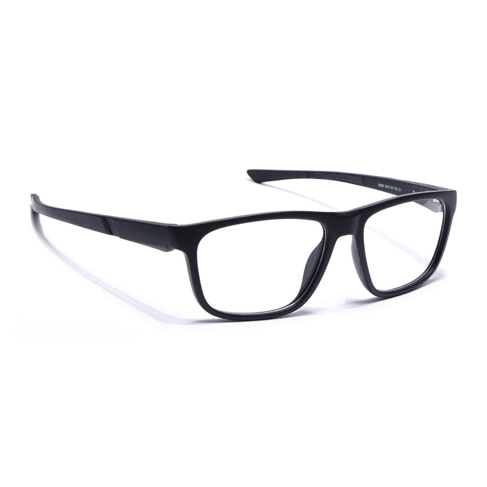 Voyage Active Black Square Eyeglasses for Men & Women - MG5653-C1