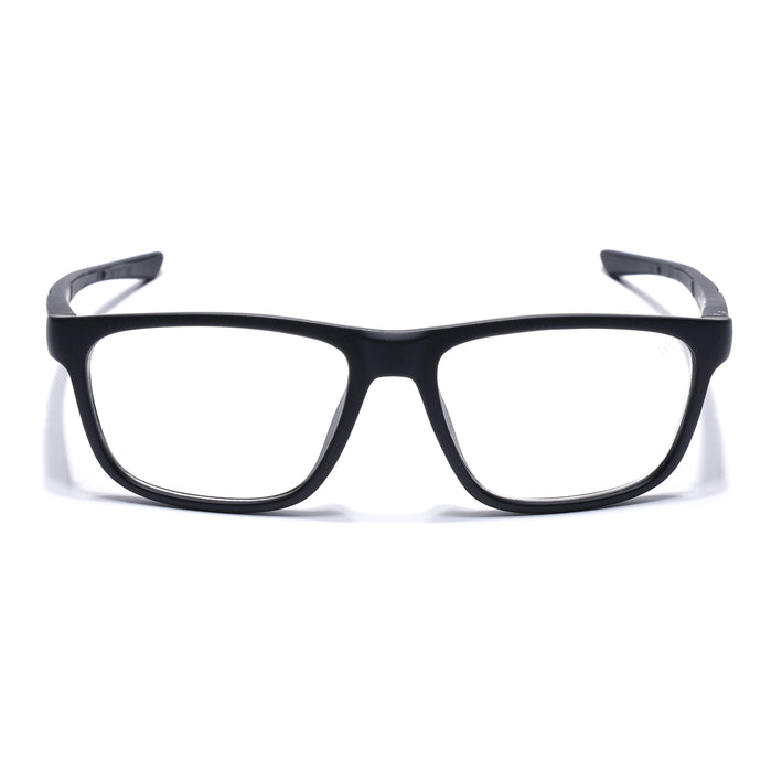 Voyage Active Black Square Eyeglasses for Men & Women - MG5653-C1
