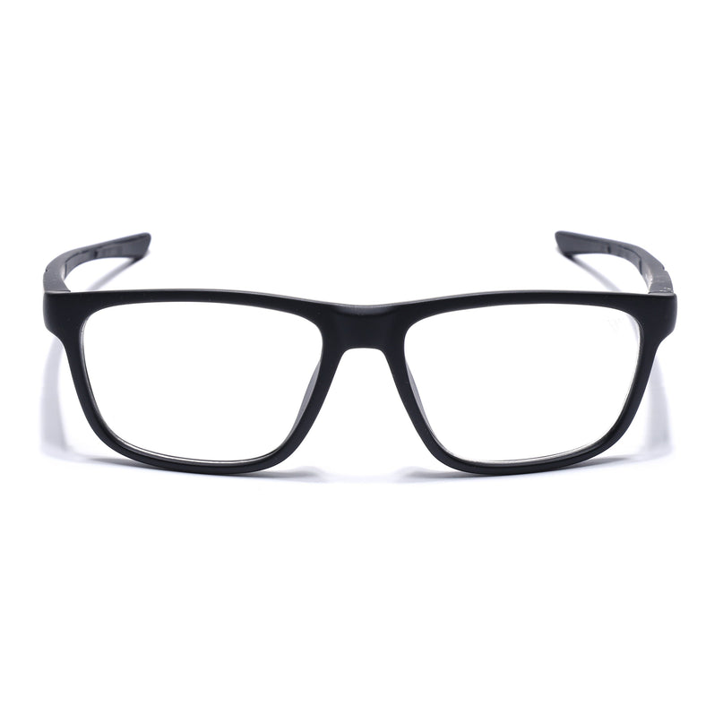 Voyage Active Black Square Eyeglasses for Men & Women - MG5653-C1