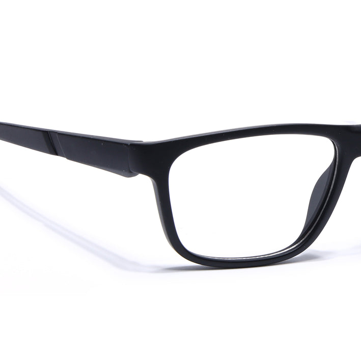 Voyage Active Black Square Eyeglasses for Men & Women - MG5653-C1