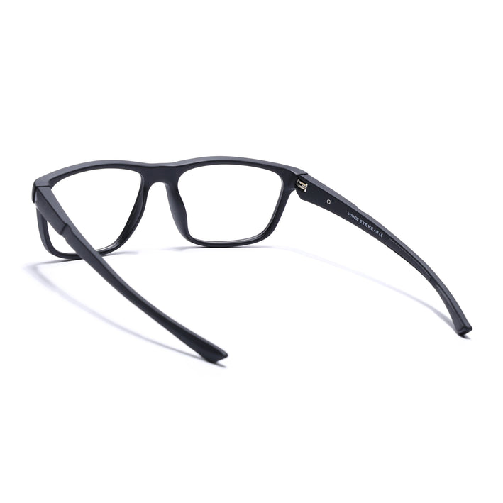 Voyage Active Black Square Eyeglasses for Men & Women - MG5653-C1