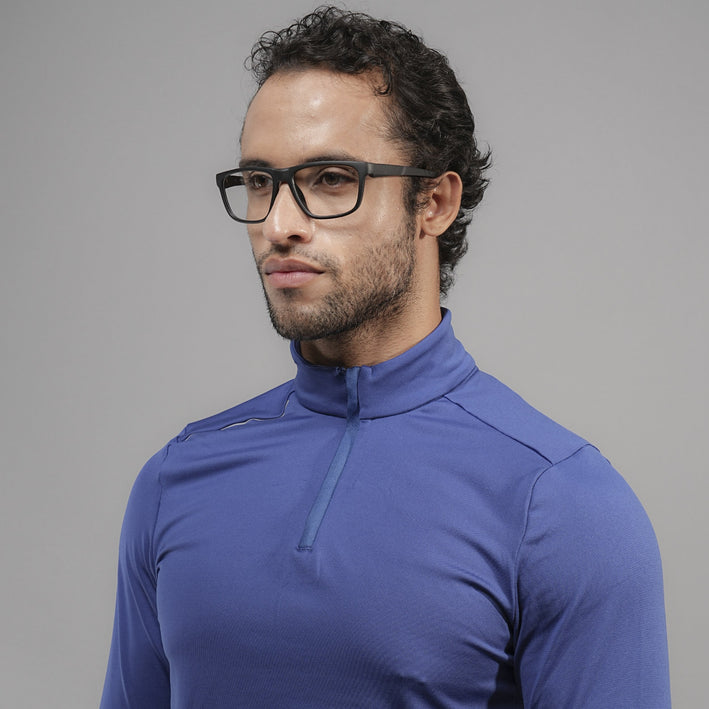 Voyage Active Black Square Eyeglasses for Men & Women - MG5654-C2