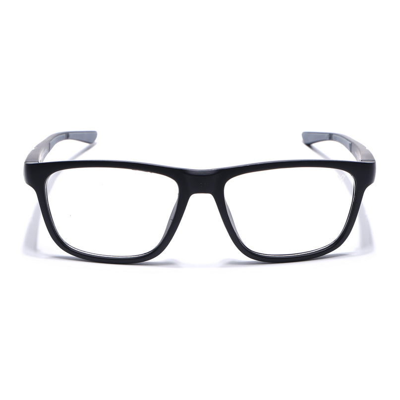 Voyage Active Black Square Eyeglasses for Men & Women - MG5654-C2