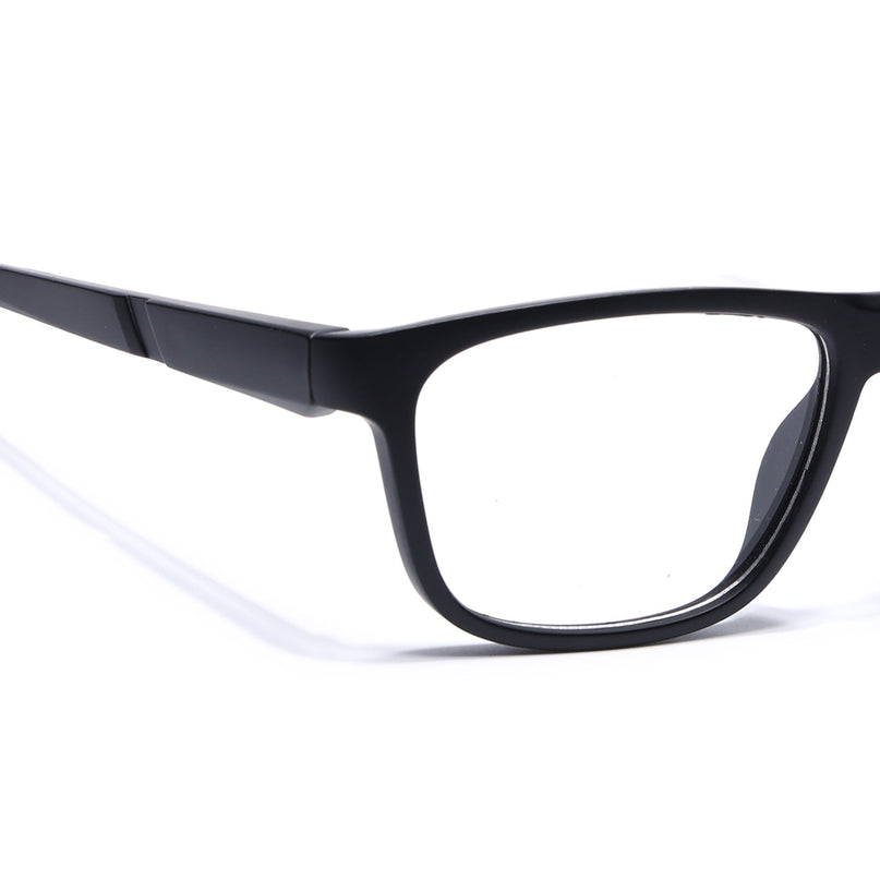 Voyage Active Black Square Eyeglasses for Men & Women - MG5654-C2