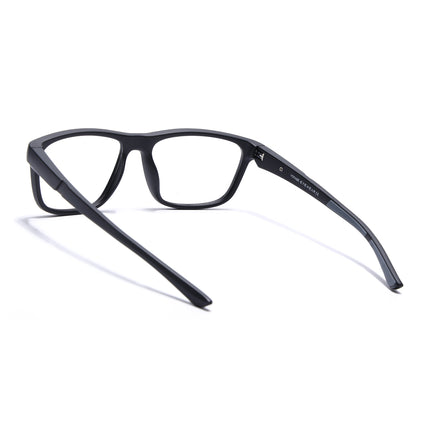 Voyage Active Black Square Eyeglasses for Men & Women - MG5654-C2