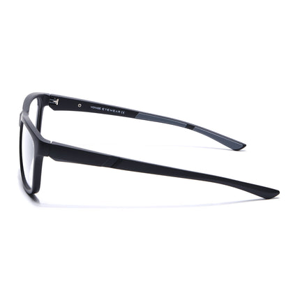 Voyage Active Black Square Eyeglasses for Men & Women - MG5654-C2