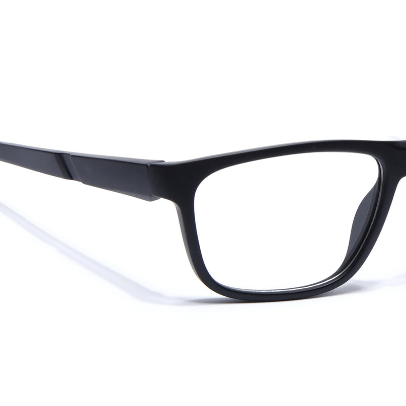 Voyage Active Black Square Eyeglasses for Men & Women - MG5655-C3