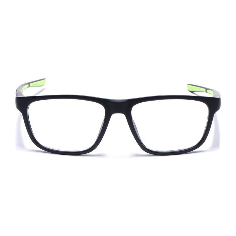 Voyage Active Black Square Eyeglasses for Men & Women - MG5656-C4
