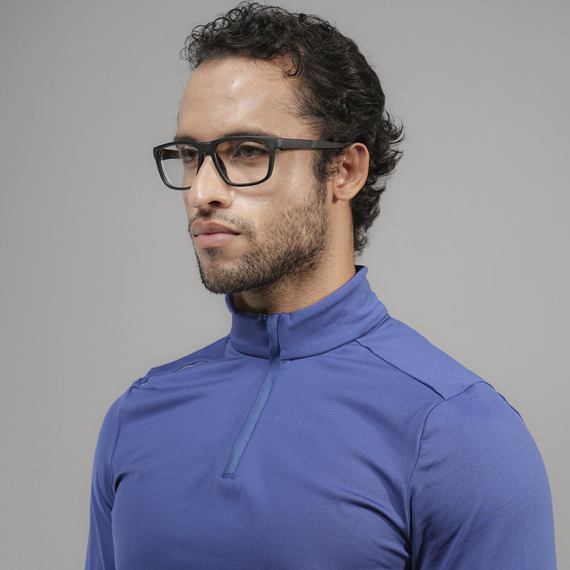 Voyage Active Black Square Eyeglasses for Men & Women - MG5657-C5