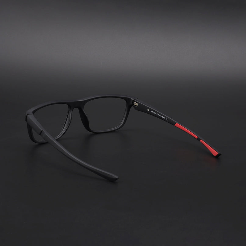 Voyage Active Black Square Eyeglasses for Men & Women - MG5657-C5