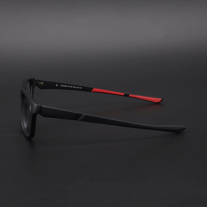 Voyage Active Black Square Eyeglasses for Men & Women - MG5657-C5