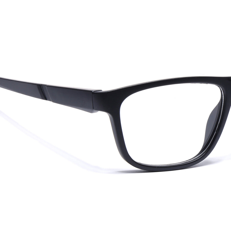 Voyage Active Black Square Eyeglasses for Men & Women - MG5658-C6