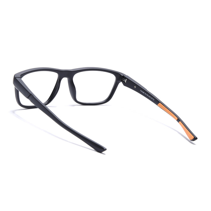 Voyage Active Black Square Eyeglasses for Men & Women - MG5658-C6