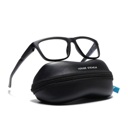 Voyage Active Black Square Eyeglasses for Men & Women - MG5658-C6