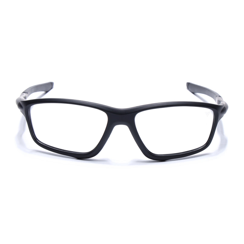 Voyage Active Black Rectangle Eyeglasses for Men & Women - MG5659-C1