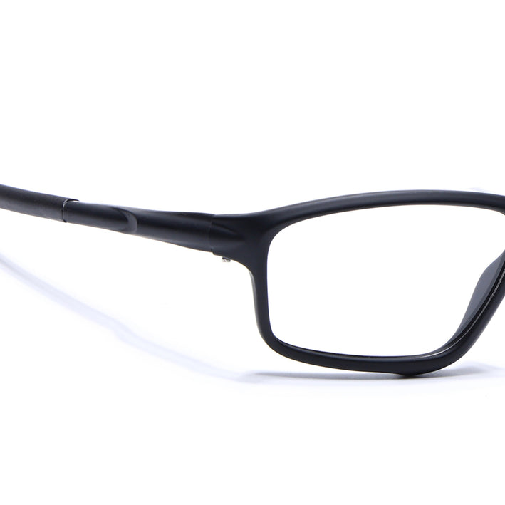 Voyage Active Black Rectangle Eyeglasses for Men & Women - MG5659-C1