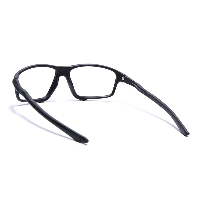Voyage Active Black Rectangle Eyeglasses for Men & Women - MG5659-C1