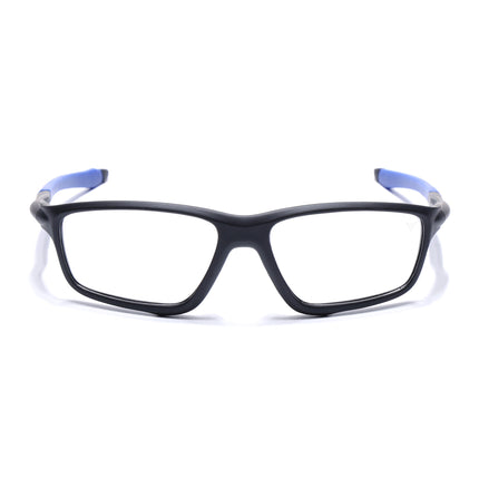 Voyage Active Black Rectangle Eyeglasses for Men & Women - MG5661-C3