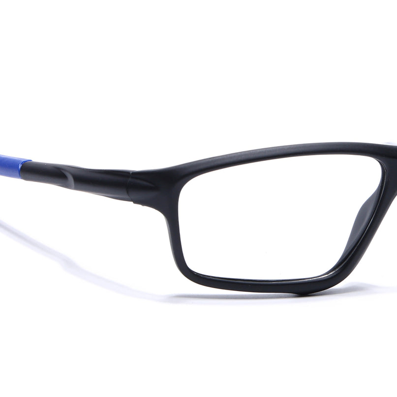 Voyage Active Black Rectangle Eyeglasses for Men & Women - MG5661-C3
