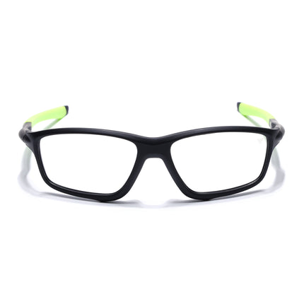 Voyage Active Black Rectangle Eyeglasses for Men & Women - MG5662-C4