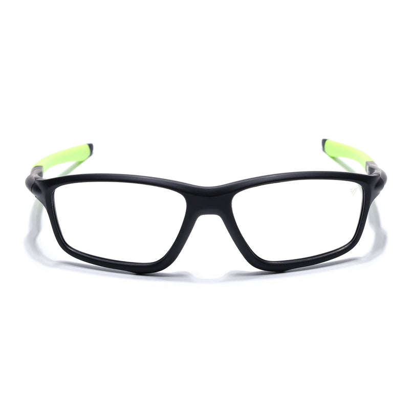 Voyage Active Black Rectangle Eyeglasses for Men & Women - MG5662-C4