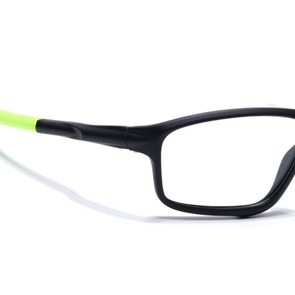 Voyage Active Black Rectangle Eyeglasses for Men & Women - MG5662-C4