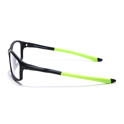 Voyage Active Black Rectangle Eyeglasses for Men & Women - MG5662-C4