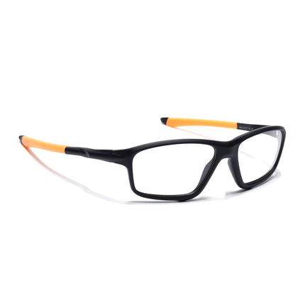 Voyage Active Black Rectangle Eyeglasses for Men & Women - MG5664-C6