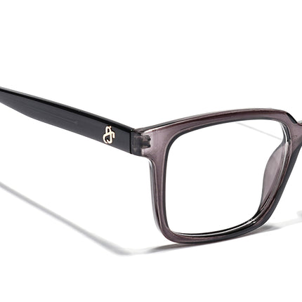Eyejack Grey Rectangle Eyeglasses for Men & Women (668801FCL2319)