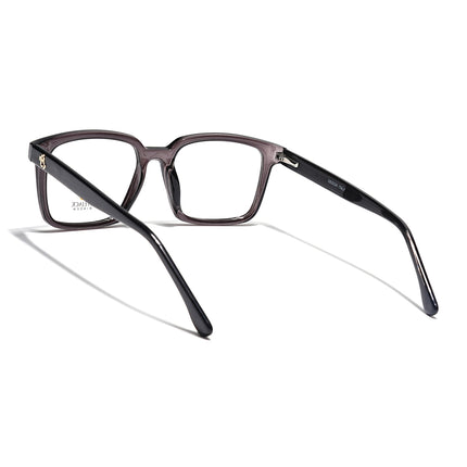 Eyejack Grey Rectangle Eyeglasses for Men & Women (668801FCL2319)